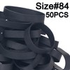 Foshine Tactical Rubber Bands Size #84,Elastic Band Black 50Pcs Heavy