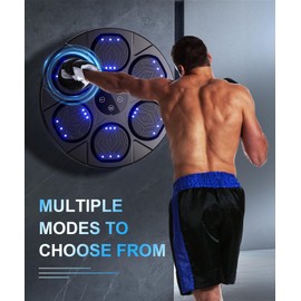 bedee Music Boxing Machine for Adults Kids, Bluetooth Smart Boxing Music Workout Machine with Boxing Gloves for Home, Office, Gym