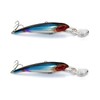 Kisangel Lure Set 2pcs 11cm Realistic Fishing Lures for Bass