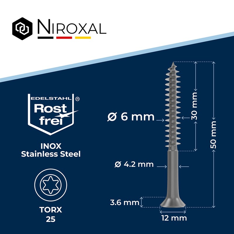 TORX Countersunk Screw Stainless Steel