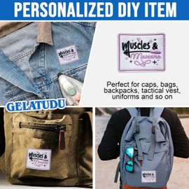 Muscles and Mascara Patch 3 Inches Women Lift Fitness Girl Gym Girl Makeup Iron On/Sew On Embroidery Fabric Applique Patches for Trucker Hats Clothes Backpack DIY Accessories Friends Mom Gifts