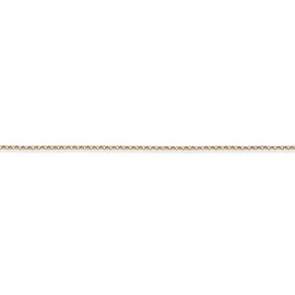 Jewelco London 9ct Light Yellow Gold - Round Belcher Pendant Chain Necklace - 1.5mm gauge