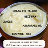 True Grit Tallow Natural Leather Conditioner, 4 oz, Grass-Fed Beef