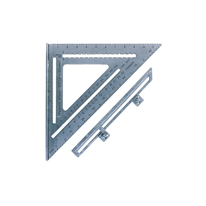 Swanson S0107 12" The Big 12 Speed Square With Layout