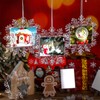 Yookeer Christmas Snowflake Hanging Photo Frame Snowflake Ornaments Christmas Photo