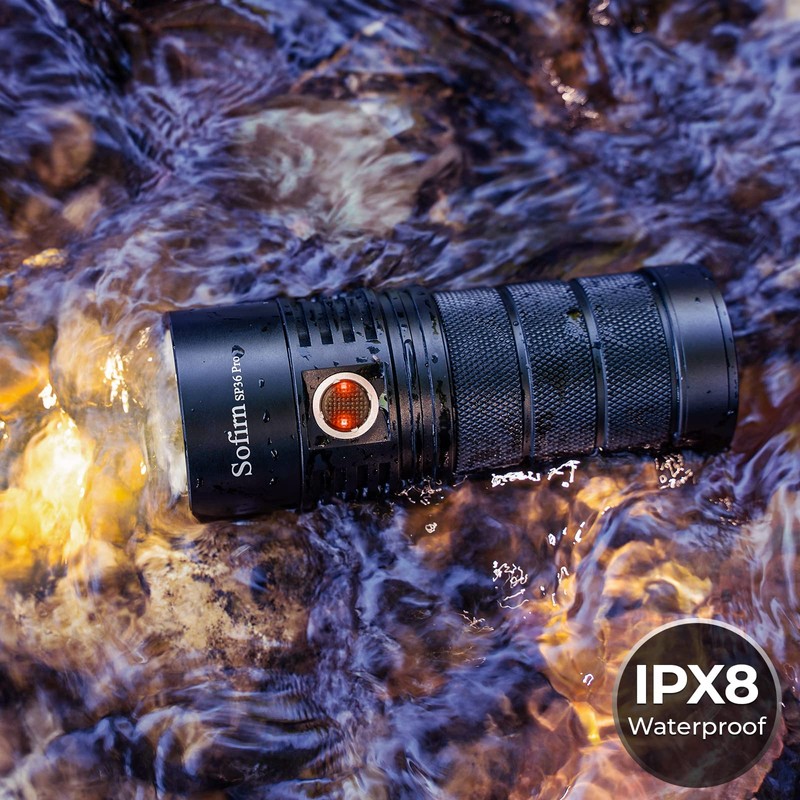 sofirn Flashlight High Lumens, 8000 Lumens Super Bright SP36 Pro