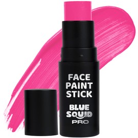 Blue Squid PRO Pink Face Paint Stick - Waterproof Body Paint For Adults & Kids Eye Black Baseball, Eyeblack Softball - Vegan Hypoallergenic Twist-Up Non-Toxic Makeup Stick - Cosplay, Sports & SFX