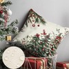 RABUSOFA Christmas Pillow Covers 16x16 Inch,Outdoor Christmas Tree Decorative Throw