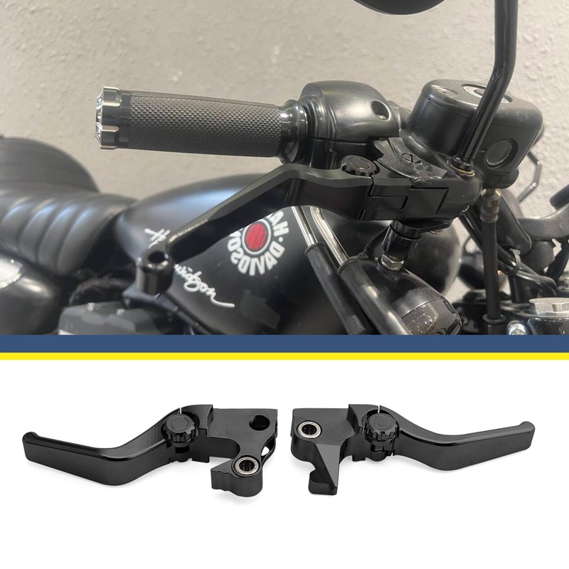 Jiataban Motorcycle Levers Brake Clutch Hand Lever Adjustable Fit for