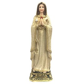 16" Gold Mystic Rose Statue Figurine Religious Gift Estatua Rosa Mistica