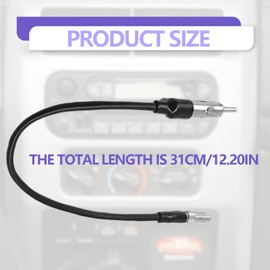 SYudwen Radio Antenna Adapter Male Plug Cable Connector Replacement for Chevy 1988-2012, Century 1988-2005, GMC 1993-2006 Automotive Wire Radio Stereo Upgrade