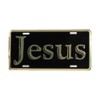 Auto Tag Deluxe License Plate - Jesus Gold/Black | Universal