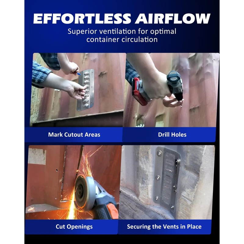 Shipping Container Vent, Cross Flow Ventilation, for Preventing Condensation and