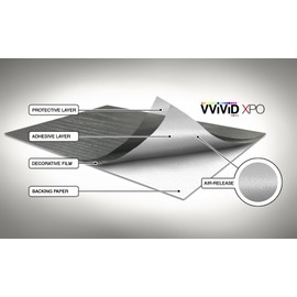 VVIVID Teak Wood Grain (12 Inches x 48 Inches) Roll Sheet with Air-Release Membrane