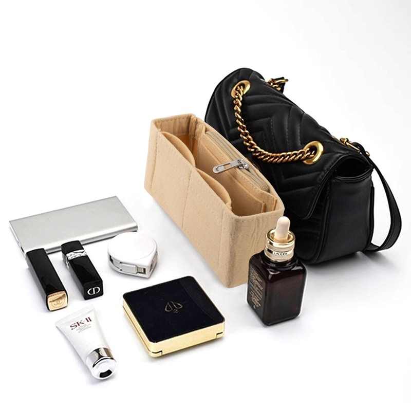 GWAWG Bag Insert Organizer,Organizer for Longchamp,Multi-Pocket Bag Insert Organizer With