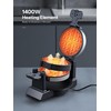 Yabano Belgian Waffle Maker - Professional Rotating Waffle Iron with