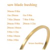8PCS Saw Blade Bushings - 7/8" to 20mm Brass Adapter