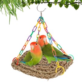 Csirnto Bird Hammock Bird Nest Caves Sleeping Areas Bird Cage Accessories Bird Toy Bird Nest Bunk Bed Hanging Hammock for Budgies Cockatiel Finch Hamster Gerbil