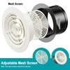HG POWER 5 Inch Soffit Vent，Round Air Vent Cover with
