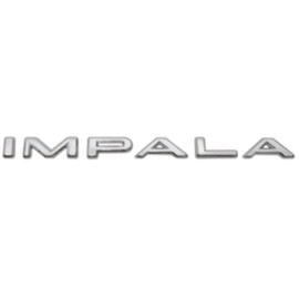 Letter Set Script Emblem with 12 Clips, Compatible with Chevy Impala 1963