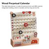 Desk Date Planner Integrated Molding Ring Table Calendar Ornaments for