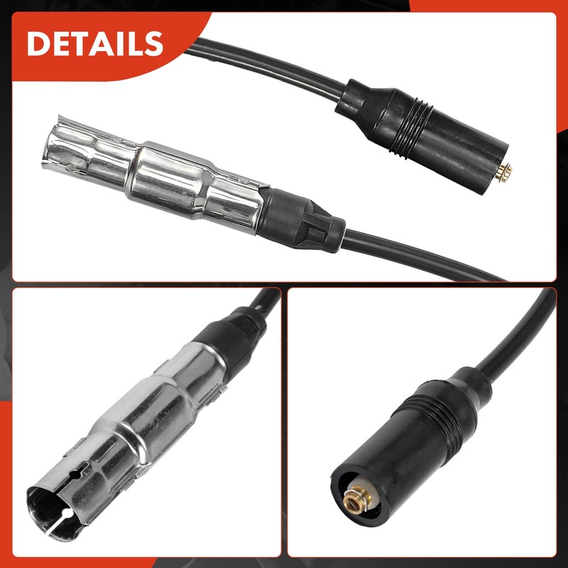 A-Premium Cable de bujía compatible con Volkswagen Jetta 1999, Cabrio