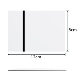 Longer Engraving Double Color Acrylic Sheet for Interior Signs, Badges. (8" x 12", 200 * 300 mm, 4 Pieces)-White/Black