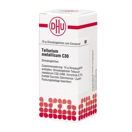 Tellurium Metallicum C30 DHU Globules, 10 g Globules