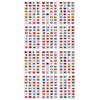 Taicols 384 Pcs World Flags Stickers, 192 Countries Waterproof PVC