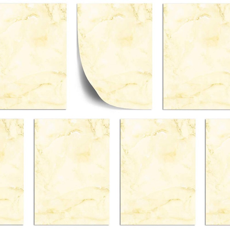 Motif Letter Paper! Marble & Structure Marble Light Yellow 50