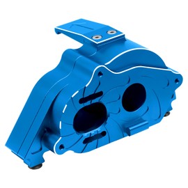 ESILUN Aluminum Center Gearbox Case Transmission Housing Differential Cover for Arrma 1/8 Mojave 4X4 4S BLX (Blue)