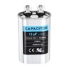 sourcing map 15MFD CBB65 Run Start Capacitor 15uF, 370/440V Oval