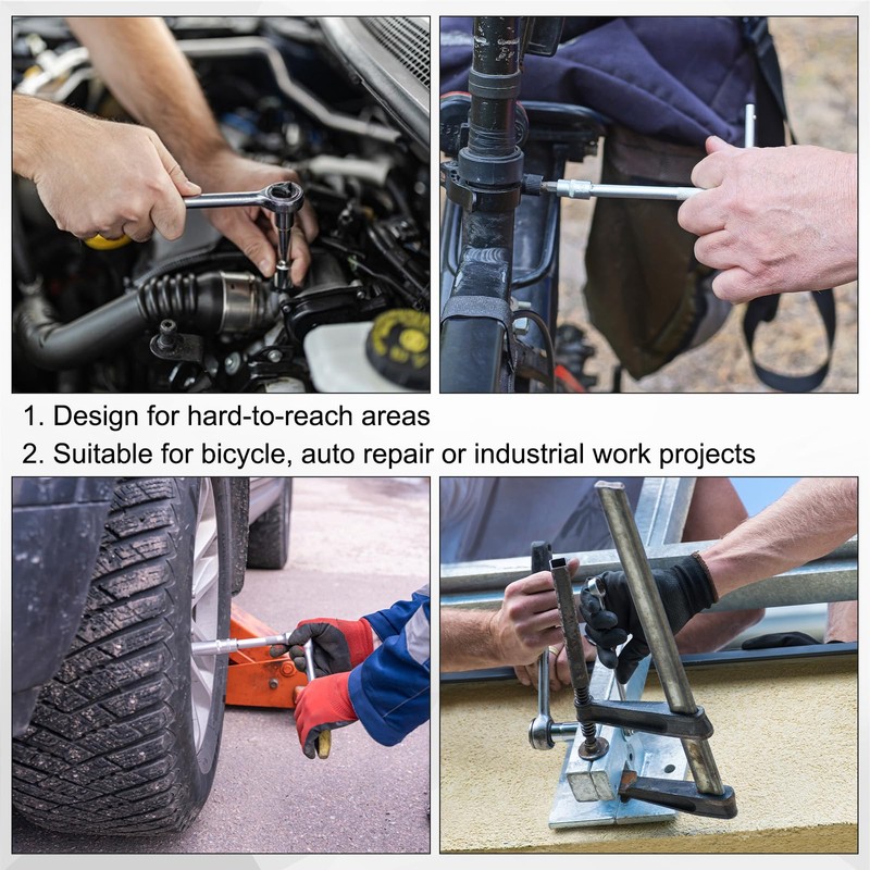 sourcing map 1/2" Drive Impact Extension Bar 3" 5" 10"