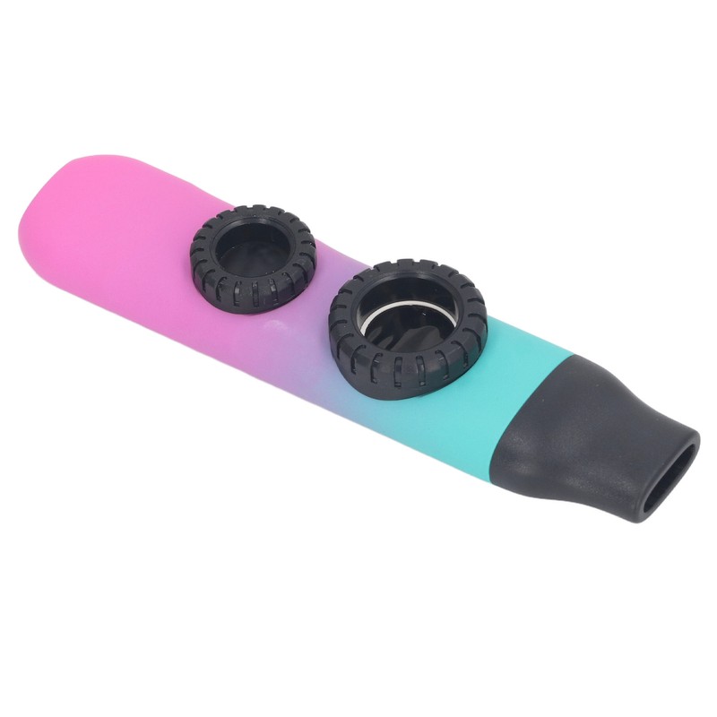 Kazoo Instrument Double Flute Hole Adjustable Tone with Diaphragm Replacement