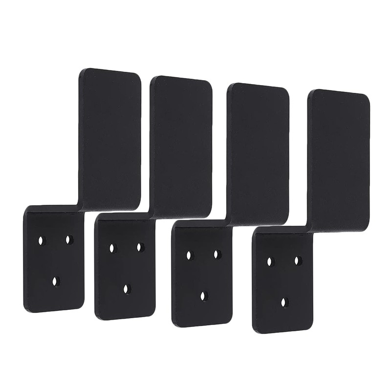 2x4 Door Barricade Brackets Heavy Duty Metal Drop Open Bar