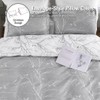 Lekesky Reversible Double Duvet Cover Set - 3 Pcs Microfiber