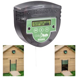 Brinsea Brinsea ChickSafe Advance Automatic Chicken Coop Door Opener for Vertical Sliding or Hinged Hen House Doors with Programmable Timer, Digital Display, 8 lb. Lift Capacity