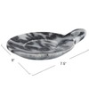 Creative Co-Op Hand-Carved Marble Handle, Grey Dish, 6"