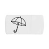 Azeeda 'Simple Open Umbrella' Pill Box with Tablet Splitter (PI00037584)