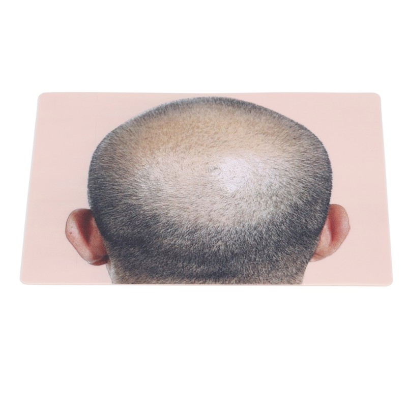 Man Bald Micropigmentattion Practice Skin Silicone Hairline Microblading Practice Pads