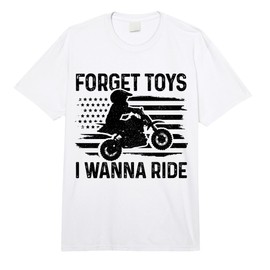 Forget Toys I Wanna Ride Motocross Dirt Bike Boys MX Racing Comfort Colors Adult Heavyweight T-Shirt
