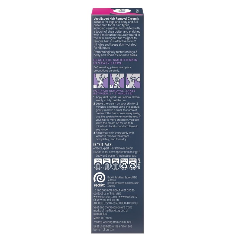 Veet Expert Hair Removal Cream for All Skin Types, 100