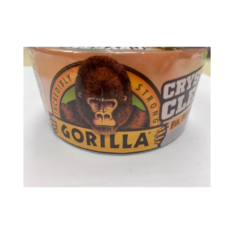 Gorilla CRYSTAL CLEAR DUCT TAPE 1.88" WIDE X 18 YARDS
