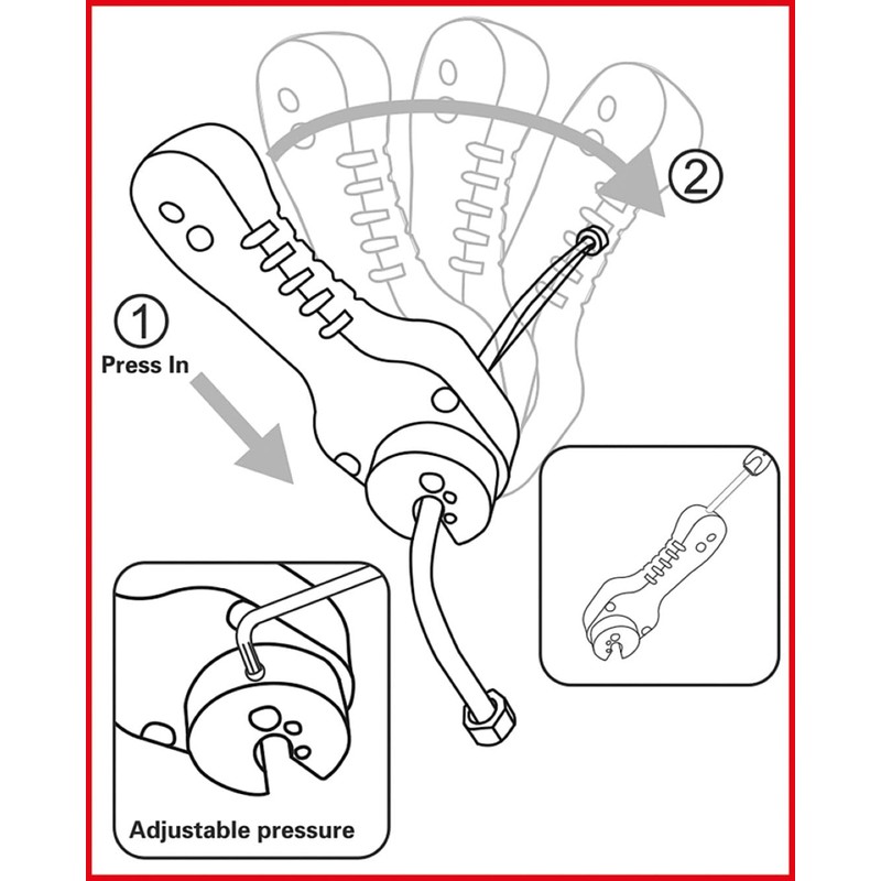 KS Tools 104.5065 Ratchet Brake Line Cutter 4, 75 mm