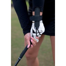 Wrist Over Golf Swing Training Aid (Black, One Size)