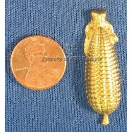 ASD-Designs 6pc Raw Brass Ear Of Corn Corn On The Cob Finding 4854
