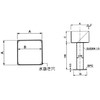 KGY HH1-075K Stainless Steel Pillar Holder, 3.0 inches (75 mm),