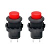 2 x Push Button Round Button 12 mm DIY AC