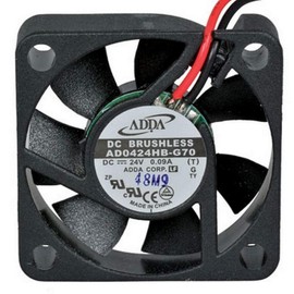 Adda AD0424HB-G70 24v 40mm x 10mm 2-Wire Ball Bearing Fan
