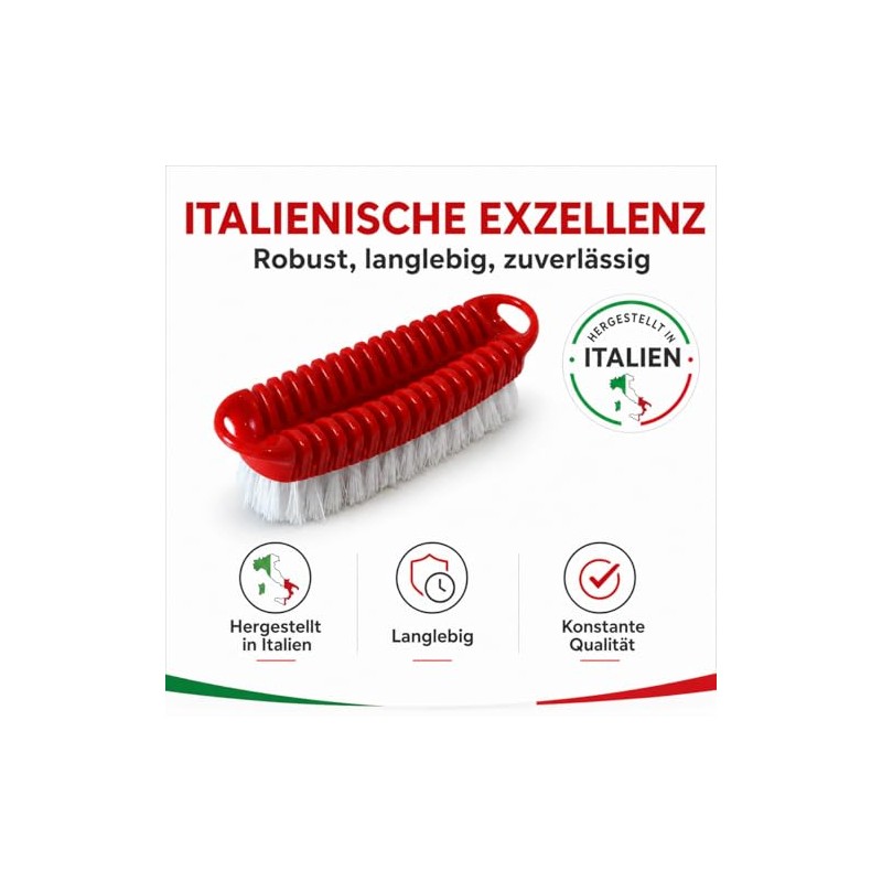 Today - Laundry Brush with Perforated Handle and Hard Bristles